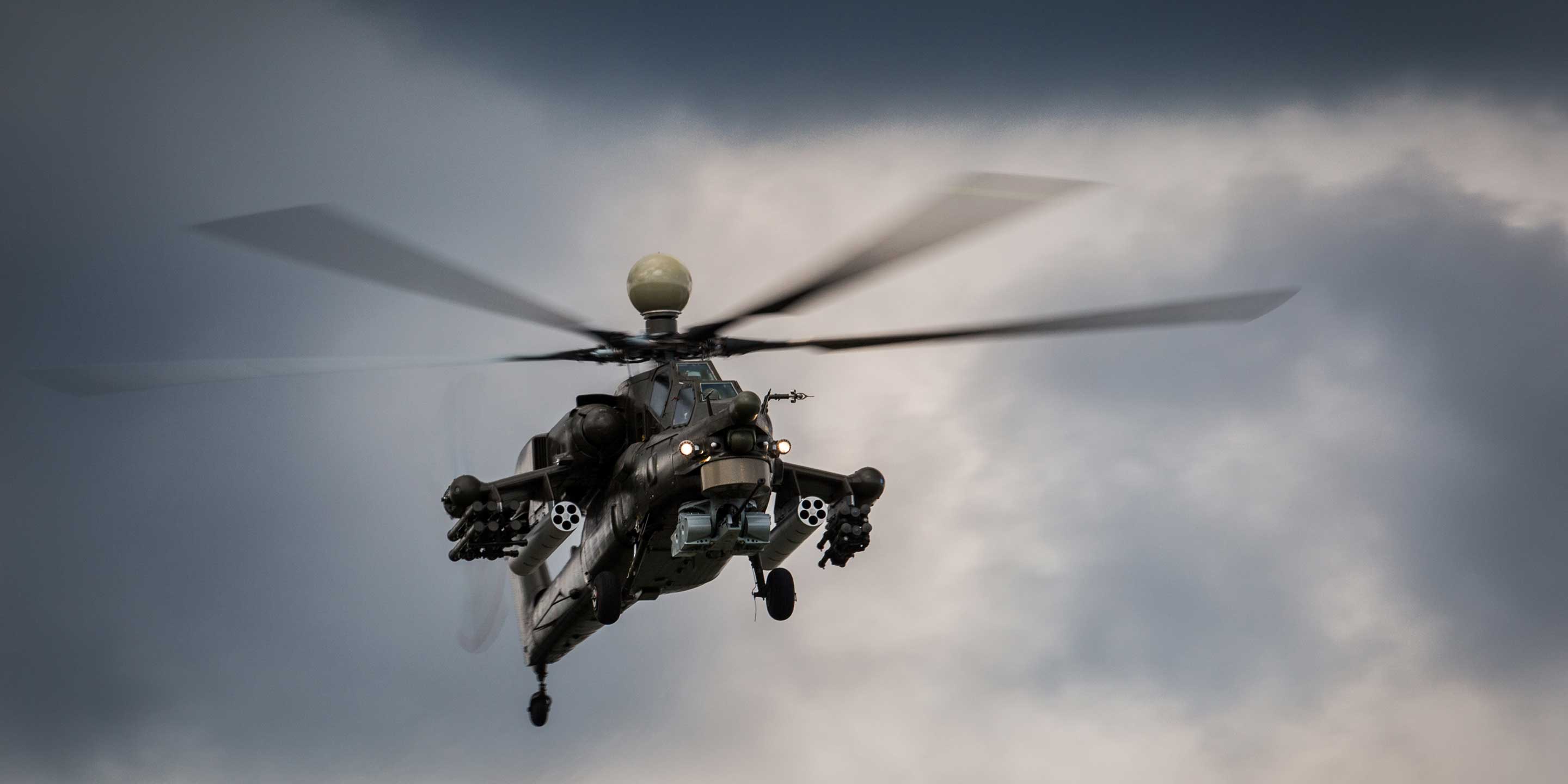 Helicopter flying